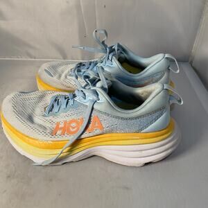 Women's HOKA Bondi 8 Running Shoes 8 light blue summer song